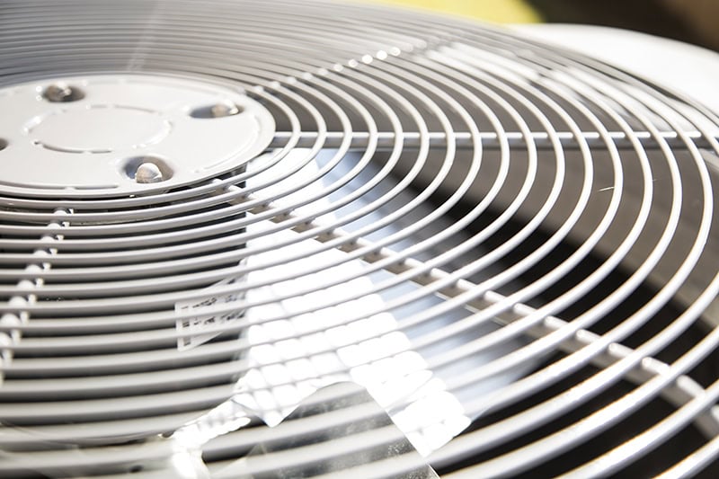 Top of AC unit used for air conditioning basics information.